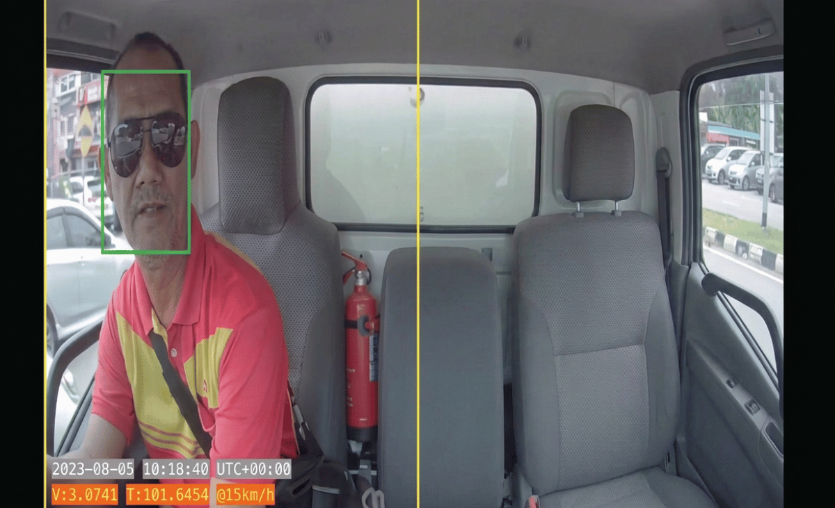 Cabin or driver camera view